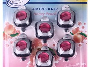 Air Jungles Honey Peach Scent Car Air Freshener Clip