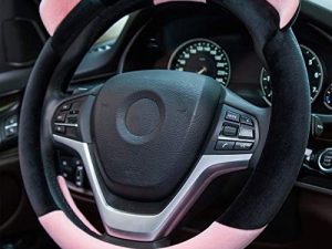 ChuLian Cute Winter Warm Plush Auto Car Steering Wheel Cover for Women Girls