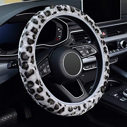 KAFEEK Elastic Long Microfiber Plush Steering Wheel Cover for Winter Warm KAFEEK Elastic Long Microfiber Plush Steering Wheel Cover for Winter Warm