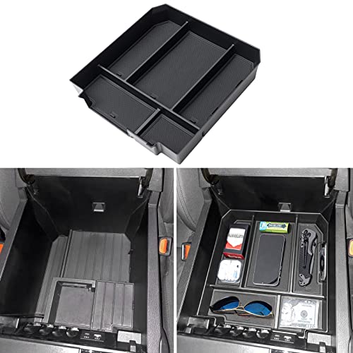 JDMCAR Center Console Organizer Compatible with 2022 2023 Toyota Tundra Accessories Armrest Secondary Storage Box ABS Material with Non-Slip Mats (Black Trim) JDMCAR Center Console Organizer Compatible with 2022 2023 Toyota Tundra Accessories Armrest Secondary Storage Box ABS Material with Non-Slip Mats (Black Trim)