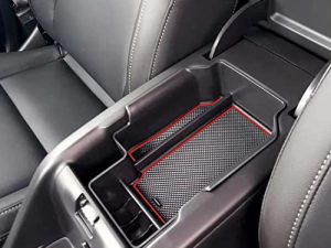 JDMCAR Compatible with Center Console Tray Chevy Colorado/GMC Canyon Accessories 2015-2020 2021 2022 - Red Trim