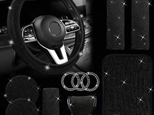 JINGSEN 11 Pcs Bling Car Accessories Set