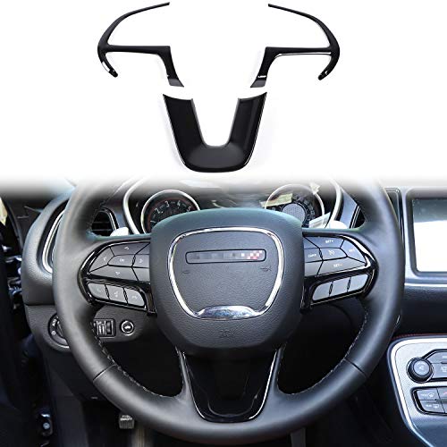 Voodonala for Challenger Steering Wheel Trim for 2015-2019 Dodge Challenger Charger Voodonala for Challenger Steering Wheel Trim for 2015-2019 Dodge Challenger Charger