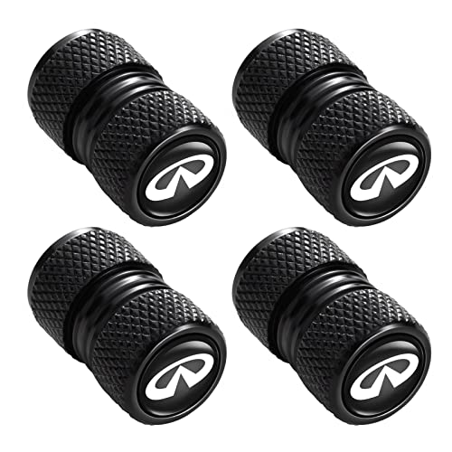 Lianxiaw Metal Auto Tire Valve Stem Compatible with Infiniti QX30 QX50 QX60 QX70 QX80 Trim Accessories 4pcs Black Lianxiaw Metal Auto Tire Valve Stem Compatible with Infiniti QX30 QX50 QX60 QX70 QX80 Trim Accessories 4pcs Black