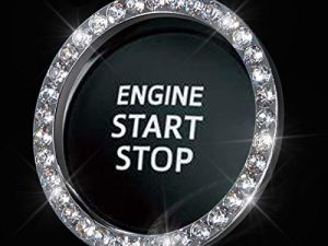 Bling Car Crystal Rhinestone Ring Emblem Sticker
