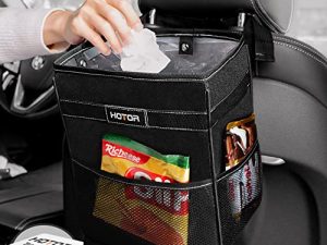 HOTOR Car Trash Can - Multifunctional Car Organizer for Storage & Trash