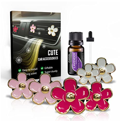 6 Pieces Daisy Car Decoration Flower Air Vent Clip Air Conditioning Outlet Clip Car Air Freshener Clip Car Interior Decor Charm Colorful Car Interior Accessories for Girls Women 6 Pieces Daisy Car Decoration Flower Air Vent Clip Air Conditioning Outlet Clip Car Air Freshener Clip Car Interior Decor Charm Colorful Car Interior Accessories for Girls Women