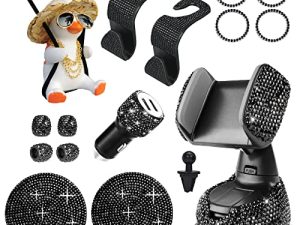 Lanvee Bling Car Accessories Set for Women