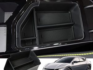 MARCHFA Center Console Organizer Tray Compatible for 2022 2023 Kia EV6 Accessories Armrest Box Tray Organizer Insert Secondary Storage Box for EV6 2022 (Black)