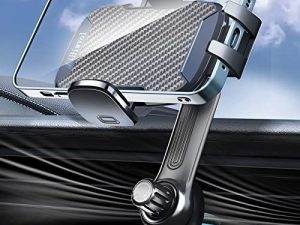 AiHiwvol Phone Holder for Car [Longer Steel Hook] Air Vent Car Phone Mount Universal Extension Arm Cell Phone Holder Car Vent Hands Free Clamp [Thick Case Friendly] Compatible with All Smartphones