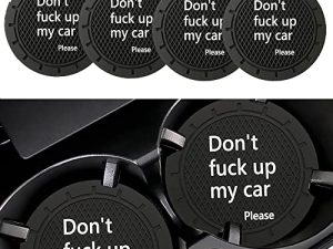 TRNOI Car Cup Holder Coaster 4Pack