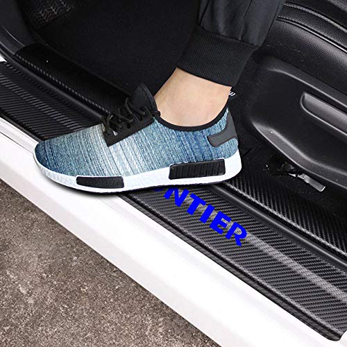 JEYODA Car Door Sill Car Threshold Pedal Sticker for Nissan Frontier Decoration Carbon Fibre Vinyl Sticker Car Accessories Car-Styling (Blue) JEYODA Car Door Sill Car Threshold Pedal Sticker for Nissan Frontier Decoration Carbon Fibre Vinyl Sticker Car Accessories Car-Styling (Blue)