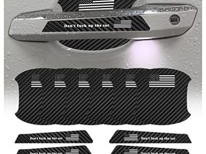 NHHC 12PCS Anti-Scratch Carbon Fiber Car Door Protector