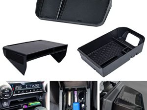 Neepiar 3PCS Center Console Organizer Tray and Armrest Storage Box Compatible with Toyota RAV4 2019 2020 20201 2022 2023 Dash Storage Tray Interior Accessories
