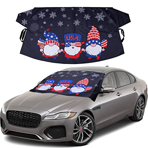 EcoNour Car Windshield Snow Cover for Car Decor | Tough 600D Polyester Fabric Windshield Snow Cover | Water & Sag-Proof Christmas Car Accessories for Ice Removal | Standard (69 x 42 inches) EcoNour Car Windshield Snow Cover for Car Decor | Tough 600D Polyester Fabric Windshield Snow Cover | Water & Sag-Proof Christmas Car Accessories for Ice Removal | Standard (69 x 42 inches)