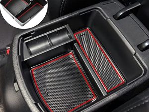 TACORBO Center Console Organizer Compatible with KIA Seltos 2020 2021 2022 2023 Accessories Armrest Glove Box Secondary Storage