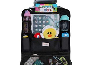 SURDOCA Car Organizers and Storage - Car Seat Organizer with 10.5-inch Clear Tablet Pocket