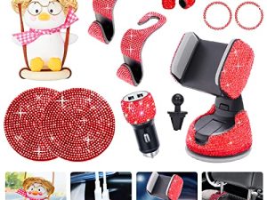Lanvee Bling Car Accessories Set for Women