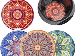Car Cup Holder Coasters - Set of 4 Pack