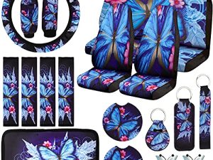 Frienda 22 Pieces Butterfly Car Seat Covers