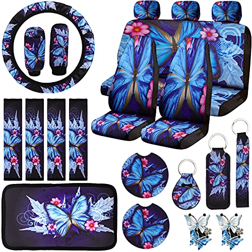 Frienda 22 Pieces Butterfly Car Seat Covers Frienda 22 Pieces Butterfly Car Seat Covers