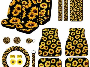 21PCS Sunflower Car Accessories Set
