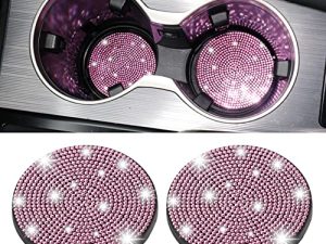 SINGARO Bling Cup Holder Coasters for Car