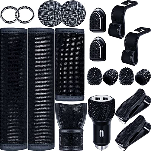 19 Pcs Bling Car Accessories Set 19 Pcs Bling Car Accessories Set