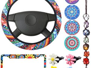 11 Pcs Mandala Car Accessories Set