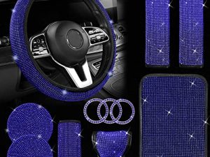 JINGSEN 11 Pcs Bling Car Accessories Set