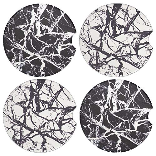 Vaincre 4 Pack 2.56 inch Car Coasters for Drinks Absorbent Vaincre 4 Pack 2.56 inch Car Coasters for Drinks Absorbent