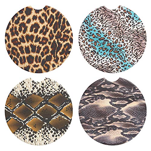 Vaincre 4 Pack Car Coasters for Drinks Absorbent Vaincre 4 Pack Car Coasters for Drinks Absorbent